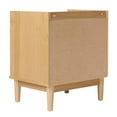 thumbnail image 5 of Pemberly Row 20" Solid Wood 2-Drawer Nightstand with Gallery - Natural, 5 of 6
