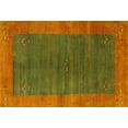 thumbnail image 1 of Ahgly Company Indoor Rectangle Contemporary Mahogany Brown Abstract Area Rugs, 6' x 9', 1 of 6
