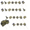 thumbnail image 2 of 25pcs Año Nuevo Tapas temáticos Toppers para hornear para hornear Decoraciones de pasteles 2022 Accesorios para pasteles, 2 of 5