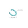 thumbnail image 2 of Unique Bargains Open Jump Rings, 10mm Colorful O-ring Connectors for DIY Crafts Jewelry Making, Carbon Steel, Sky Blue, 200Pack, 2 of 5