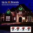 thumbnail image 2 of Cadena de luces C9 ODEETRONIC, 10 m, 50 LED, rojo y blanco, 120 V, 2 of 7