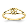 thumbnail image 6 of 14k Yellow Gold Mini Butterfly Band Ring, 6 of 7