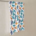 thumbnail image 7 of KLL Block Dinosaur Ultra Absorbent & Soft Hand Towels for Bath, Hand, Face, Gym and Spa-27.5x16in, 7 of 7