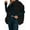 Black, variant on Women'S Plush Fleece Vest Casual Oversized Warm Button Down Vest Jacket with Pockets Black M