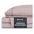 thumbnail image 1 of Juego de Sábanas Individual de Microfibra Esquimal, Hipoalergénicas para Colchones de hata 40 cm alto , Adriana, 1 of 7