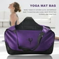 thumbnail image 2 of Yoga Bag,Travel Bag, Capacity Yoga Mat Backpack,Gym Bag,Yoga Bag,Purple, 2 of 5