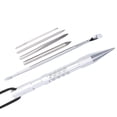 thumbnail image 3 of Key Chain Clip Hair Comb Bracelets Parachute Cord Knitting Spike Kit Aluminum Diy Weaving Tool, 3 of 8