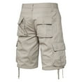 thumbnail image 4 of Coorders George Men’Cargo Shorts with Pockets, Fashion Mens Shorts Clearance, Beige, M, 4 of 8