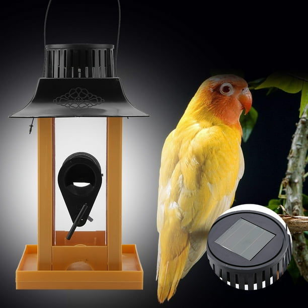 Dekaim Bird Feeder, Bird Feeding,Solar LED Light Bird Feeder Station