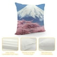 thumbnail image 4 of Fenyluxe Mountain Snow Flowers Pillow Covers for Couch Sofa Indoor Outdoor Home Decor Winter Throw Pillow Cover 1PC 20x20in, 4 of 5