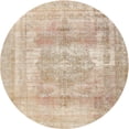 thumbnail image 1 of Ahgly Company Machine Washable Indoor Round Traditional Brown Area Rugs, 3' Round, 1 of 7