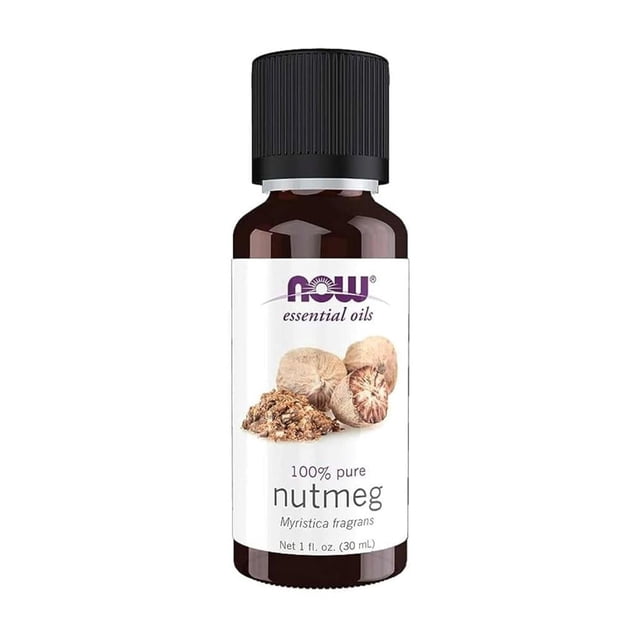 Aceite esencial NOW Nuez moscada 30 ml 100% puro vegano energizante