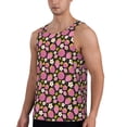 thumbnail image 2 of Bixox Strawberry Pattern Men's Gym Tank Tops Workout Sleeveless T-Shirts Athletic Muscle Tank Training Bodybuilding Shirts,S-4XL, 2 of 7