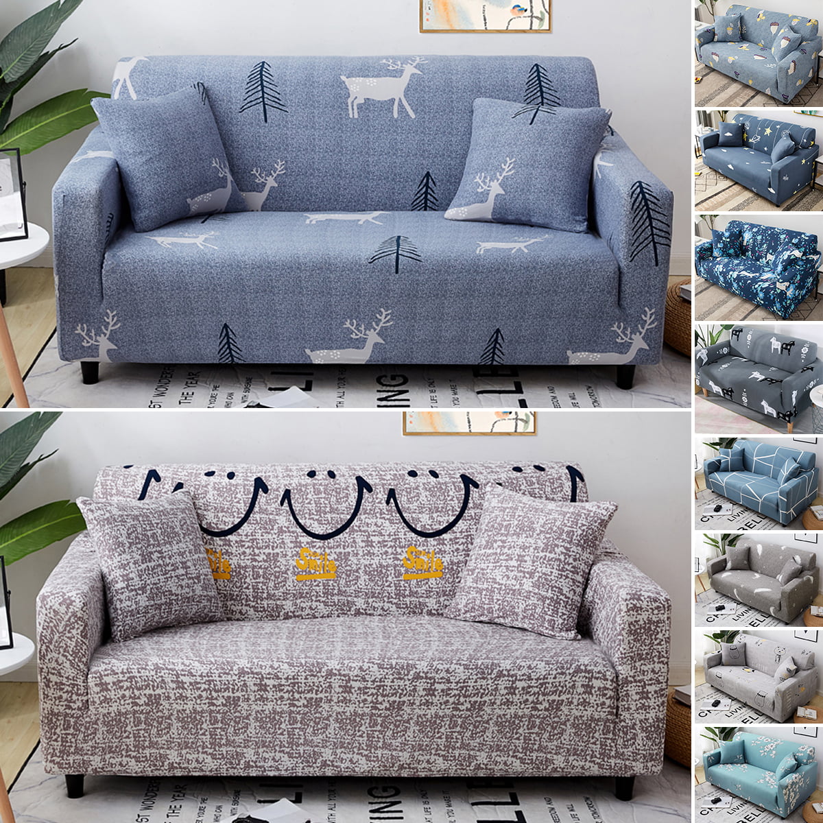 Details about   Independence Day Sofa Pet Covers 2 3 Seater Elastane Stretch Furniture Slipcover 