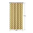 thumbnail image 5 of Yellow and White Checkerboard Pattern Shower Curtain 36"x72" ,Bathroom Decorative Shower Curtains Set with 12 Hooks,Modern Waterproof Washable Shower Curtain, 5 of 6