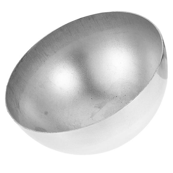 PTOOTP Silver Reflective Hemisphere Mirror Decor Stainless Steel Garden Ornament 1Set