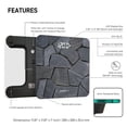 thumbnail image 3 of DUKAP LIFE Unique Digital Bathroom Body Weight Scale with Hidden LED Screen Display - Stone Design, 3 of 6