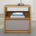 thumbnail image 3 of Sauder Table de Chevet Moderne en Chêne Pâle avec Mocassin, 3 of 4