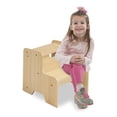thumbnail image 3 of Taburete Melissa & Doug Kids de madera con acabado natural claro, 3 of 9