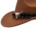 thumbnail image 4 of Quealent Toddler Cowboy Hat, Felt Cowboy Hats for 1-15, Western Cowgirl Costume for Kids, Boy and Girl Khaki 3-8 Years, 4 of 5