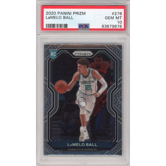 Graded 2020-21 Panini Prizm LaMelo Ball #278 Rookie RC Basketball Card PSA 10 Gem Mint