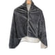 thumbnail image 1 of Advancent Manta eléctrica cálida ajustable para clima frío calentador de calefacción de franela portátil de viaje Unisex capa para el hogar y la Suministros térmicos Raya gris Advancent HA071724-03, 1 of 6