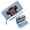 Blue, variant on Long Zippered Purse Wallet for Women Personalized American football jersey eye-catching design rhinestone-embellished numbers Elegant Accessory Perfect for Parties, Work & Casual Use,