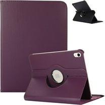 EpicGadget Smart Rotating Case Cover for iPad 10 10th Gen 10.9 Inch 2022 Released - Protective PU Leather Multi-Angle Viewing Rotating Stand Auto Sleep/Wake Folding Folio Cover Case (Purple)