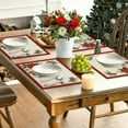 thumbnail image 6 of Christmas Placemats, Table Mats, Holiday Dining Decor, Set of 4 Spill-Proof Festive Christmas Placemats for Table, Home Living Room Decoration, Easy Clean, Ideal Gift for Family Gatherings, 6 of 8