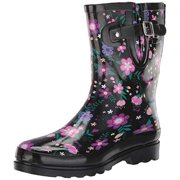 Western Chief Women's mid-calf waterproof rain boots, Blossoming Mid, 8 M US