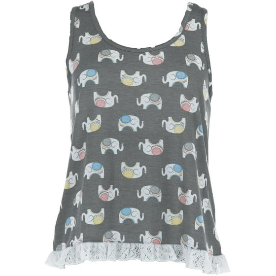 PJ Couture Women's Racerback Tank and Short Pajama Set