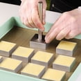 thumbnail image 2 of Aluminumalloy Biscuit cutters cooking tool Fondant Mold Cake Decorating Clay Resin sugar Candy Press Stamp Molds Cookie Tools (11pcs Square), 2 of 7