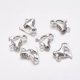 thumbnail image 1 of 20 colgantes de patines de hielo de aleación de estilo tibetano de 18 x 16 x 5 mm con forma de patines de hielo de plata de 2 mm, 1 of 2