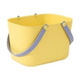thumbnail image 2 of Cesta de ducha portátil, bolsa de baño, organizador de almacenamiento de gran capacidad, drenaje rápido Amarillo, 2 of 9