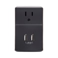 thumbnail image 2 of Smartcell® Wall Plate 2 Port Dual USB Outlet Portable Plug-In Charger AC Receptacle 2.1A for Home, Travel or Office. Screw-less, Easy to InstallPower Surge Protection UL Certified Listed - Black, 2 of 4