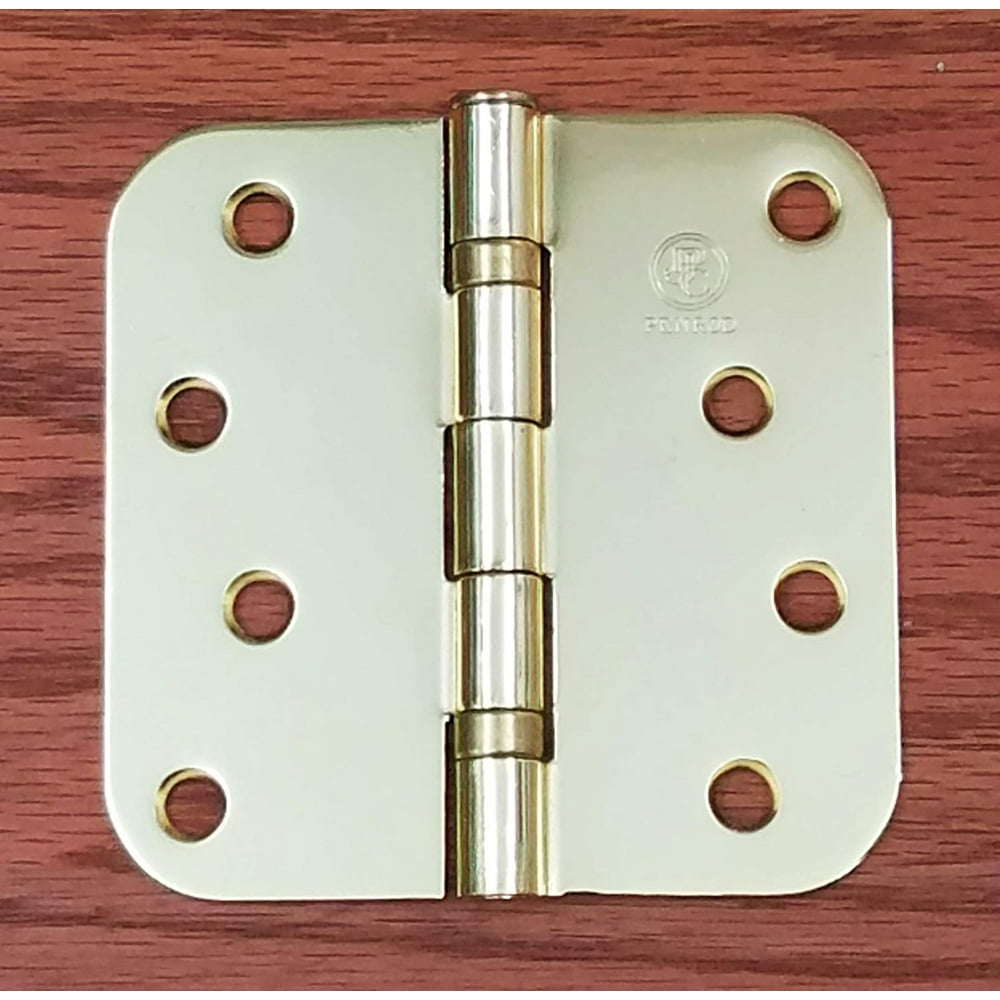 Penrod Door Hinges Bright Brass Ball Bearing 4 inch with 5/8 inch