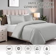 thumbnail image 2 of Superior Cotton Blend 600 Thread Count Duvet Cover Set, King/ California King, Platinum, 2 of 5
