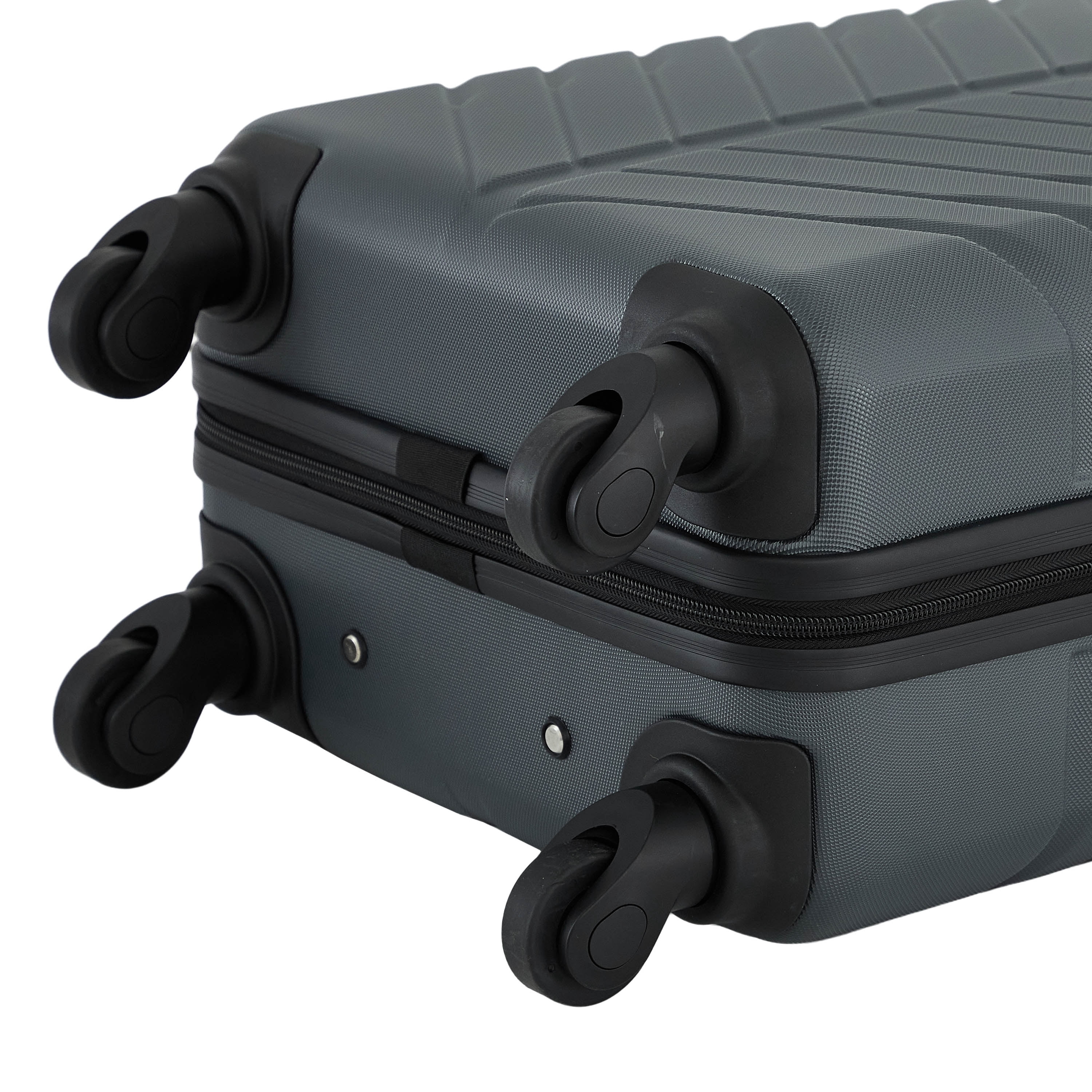 Wrangler 20-inch Carry-on Rolling Hard Side Spinner Luggage, Gray
