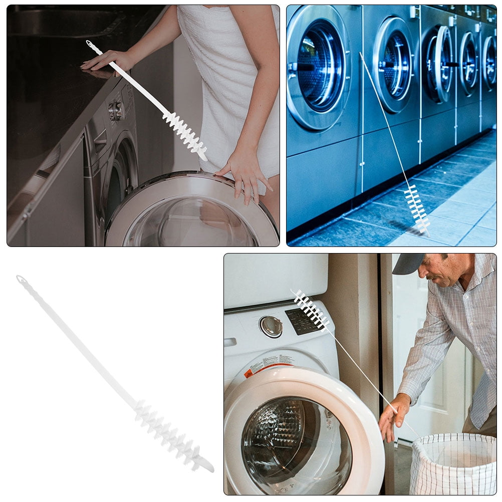 Raindrops 2-Pack Flexible Laundry Dryer Vent Brush for Washing Machine Cleaning and Maintenance