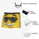 thumbnail image 3 of Balery Smiling With Sunglasses Calzoncillos bóxer para hombre, ropa interior de algodón suave y transpirable con cinturilla de nailon-Large, 3 of 5