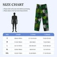 thumbnail image 4 of Sikiie Tropical Leaves1 Mens Pajama Pants Sleep & Lounge Pants, PJ Bottoms With elastic waistb and Pockets Medium, 4 of 6