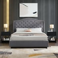 thumbnail image 6 of Weselon Modern Fluted Nightstand, Curved Side Bedside Table with Drawer and Open Shelf for Bedroom, Black, 6 of 6