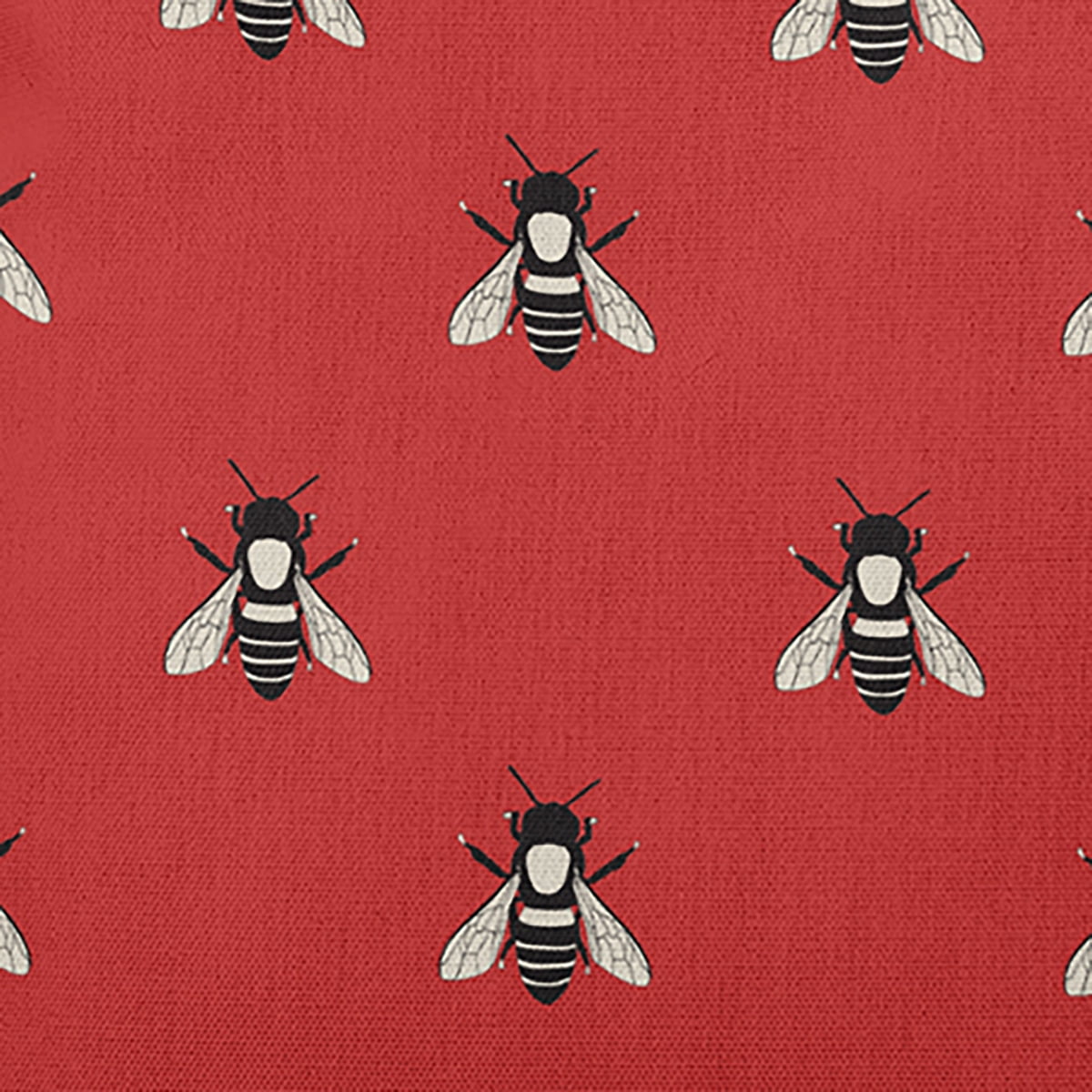 18" x 18" Simply Daisy Bee Buzz Polyester Accent Pillow, Berry Red Qty 1