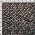 thumbnail image 4 of oneOone Cotton Poplin Twill Brown Fabric Asian Pottery Floral Dress Material Fabric Print Fabric By The Yard 56 Inch Wide, 4 of 4