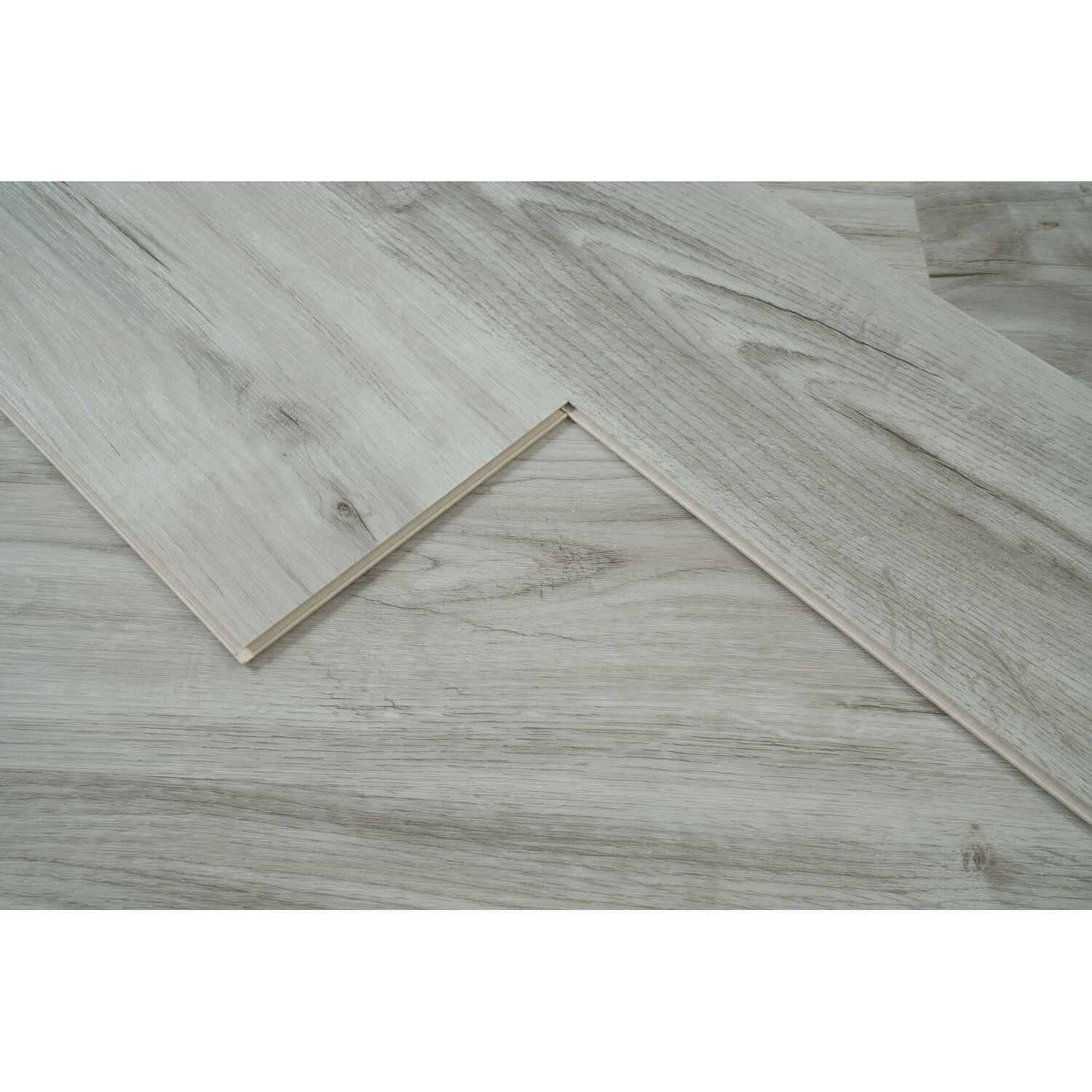Elegant Kitchen & Bath LVFGRY02-7-7-V2 7 x 48 x 7 mm 20 Mil Luxury Vinyl Flooring, Weathered Grey