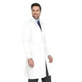 thumbnail image 4 of Landau Unisex Essential Lab Coats Classic Relaxed Fit Breathable Fade Resistant 2 Pockets Snap Full-Length Lab Coat Scrub, Style 3176, 4 of 6