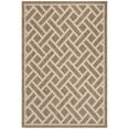 thumbnail image 5 of SAFAVIEH Courtyard Janey Bordered Indoor/Outdoor Area Rug, Brown/Light Beige, 8' x 11', 5 of 5