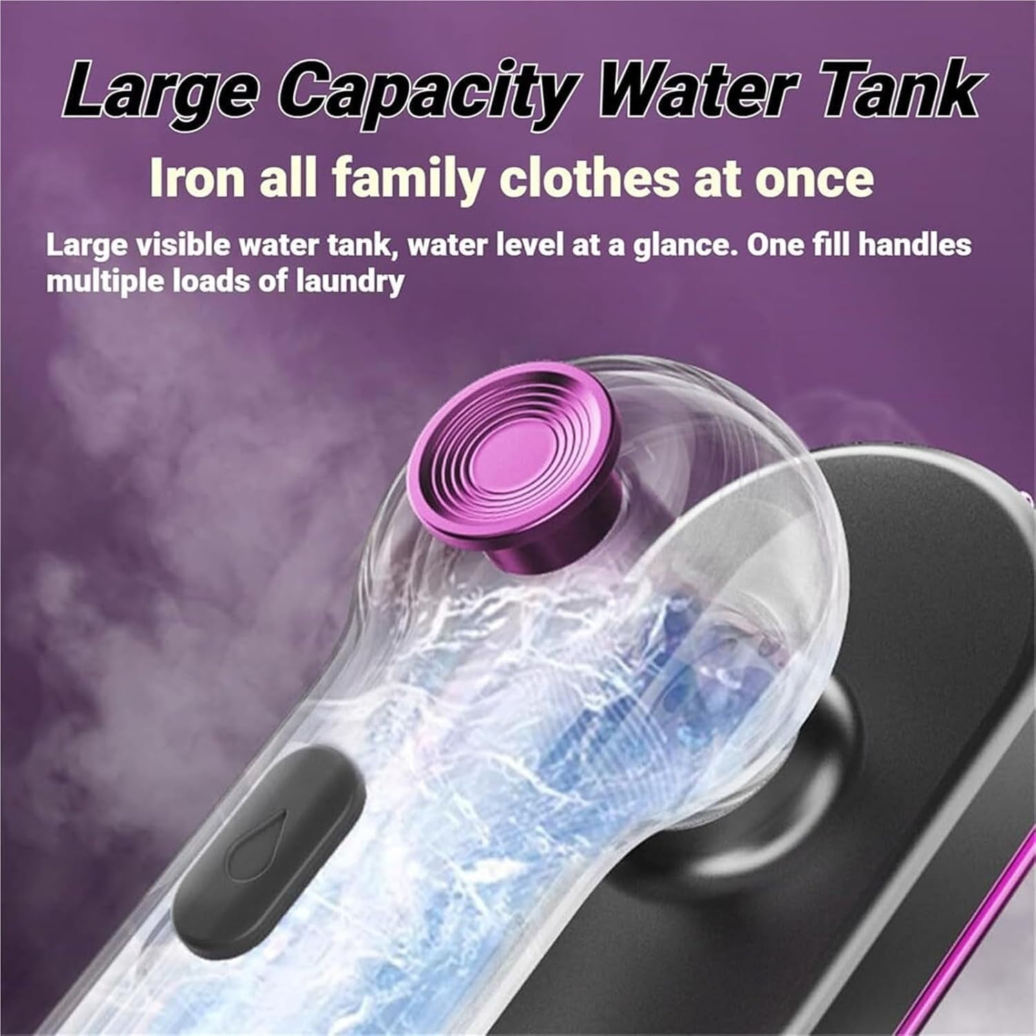 Mini Steam Iron Handheld, Crisp Clothes in Minutes, Rotatable Handle Portable Garment Steamer No Board Needed, Wet & Dry, 20s Heat Up, Flat Ironing & Vertical Steaming for Home Business Travel(White)