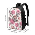 thumbnail image 4 of YFYANG 17" Laptop Backpack, Pastel Flower Geometry Fashion Travel Work Backpack with USB and Headphone Cable Interface for Men and Women, 4 of 8