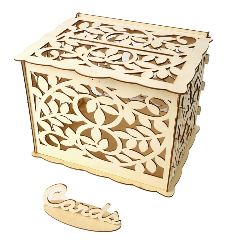 DTOWER Wedding Card Box Elegant DIY Card Reusable Personalized